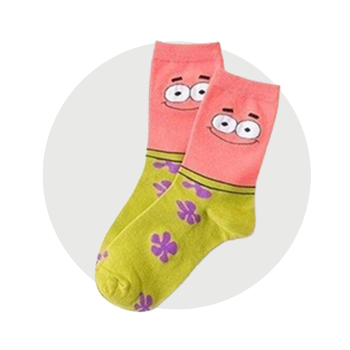 جوراب‌های تنیس بامزه با رنگ‌های ترکیبی
